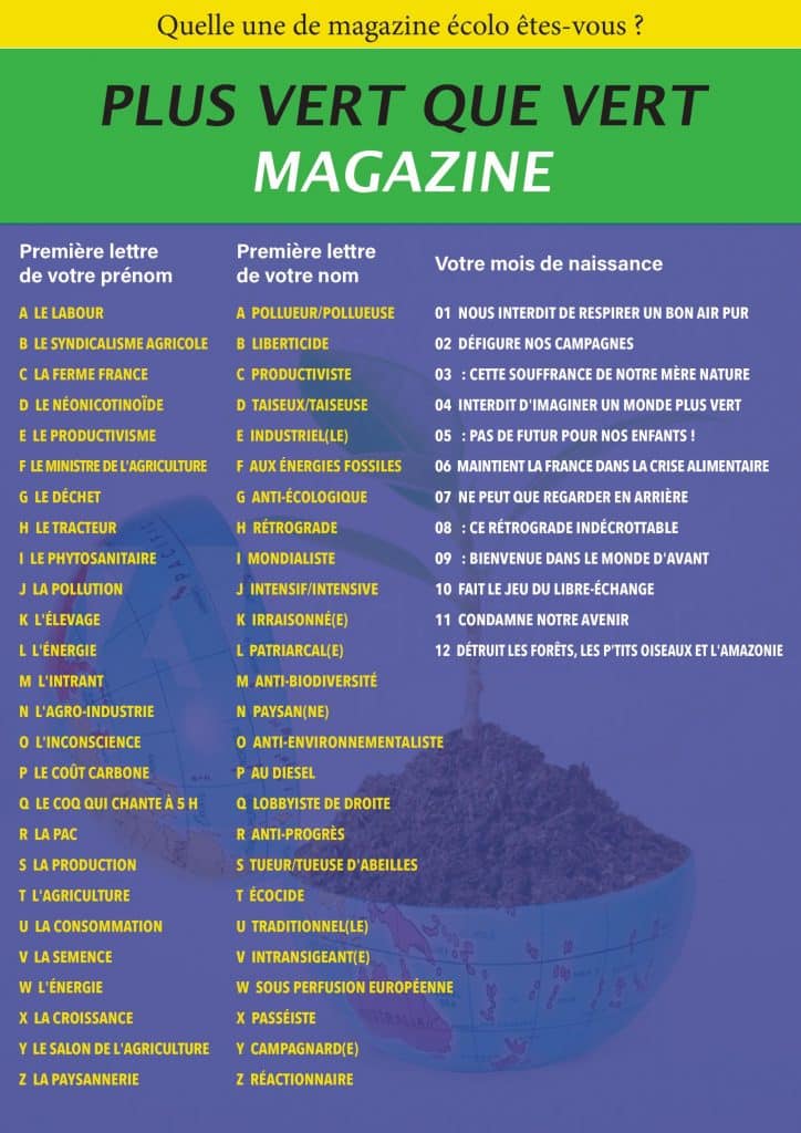Questionnaire "quelle une de magazine êtes-vous ?"