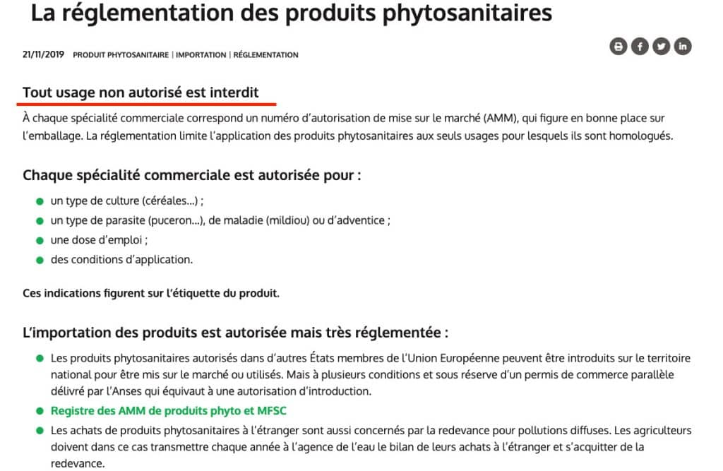 tout usage non autorisé © Minagri